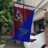 Coyotes vs Blues House Divided Flag, NHL House Divided Flag 1 Coyotes vs Blues House Divided Flag, NHL House Divided Flag