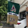 Coyotes vs Ducks House Divided Flag, NHL House Divided Flag 1 Coyotes vs Ducks House Divided Flag, NHL House Divided Flag