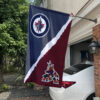 Jets vs Coyotes House Divided Flag, NHL House Divided Flag 1 Jets vs Coyotes House Divided Flag, NHL House Divided Flag