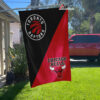 Raptors vs Bulls House Divided Flag, NBA House Divided Flag 2 Raptors vs Bulls House Divided Flag, NBA House Divided Flag