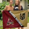 Coyotes vs Golden Knights House Divided Flag, NHL House Divided Flag