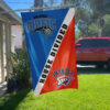Magic vs Thunder House Divided Flag, NBA House Divided Flag 2 Magic vs Thunder House Divided Flag, NBA House Divided Flag