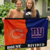 Bears vs Giants House Divided Flag, NFL House Divided Flag 2 Bears vs Giants House Divided Flag, NFL House Divided Flag, NFL House Divided Flag