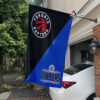 Raptors vs Clippers House Divided Flag, NBA House Divided Flag
