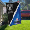 Nets vs Clippers House Divided Flag, NBA House Divided Flag 4 Nets vs Clippers House Divided Flag, NBA House Divided Flag, NBA House Divided Flag