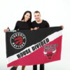 Raptors vs Bulls House Divided Flag, NBA House Divided Flag 4 Raptors vs Bulls House Divided Flag, NBA House Divided Flag
