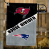 Buccaneers vs Patriots House Divided Flag, NFL House Divided Flag