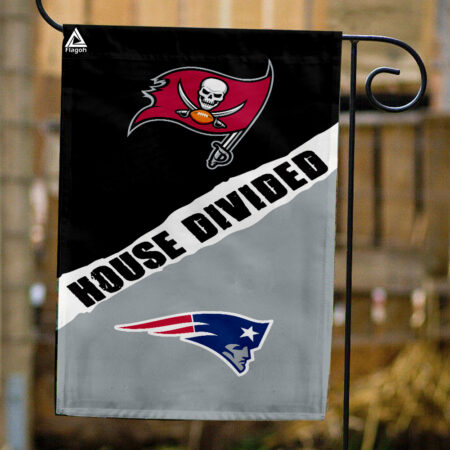 Buccaneers vs Patriots House Divided Flag, NFL House Divided Flag