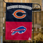 Bears vs Bills House Divided Flag, NFL House Divided Flag