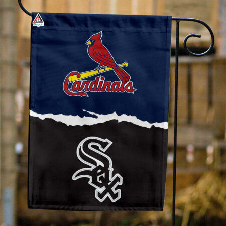 Cardinals vs White Sox House Divided Flag, MLB House Divided Flag