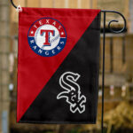 Rangers vs White Sox House Divided Flag, MLB House Divided Flag