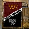Commanders vs Raiders House Divided Flag, NFL House Divided Flag, NFL House Divided Flag