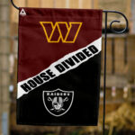 Commanders vs Raiders House Divided Flag, NFL House Divided Flag