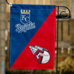Royals vs Guardians House Divided Flag, MLB House Divided Flag