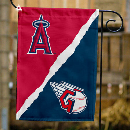 Angels vs Guardians House Divided Flag, MLB House Divided Flag