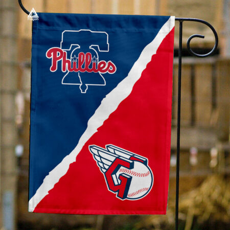 Phillies vs Guardians House Divided Flag, MLB House Divided Flag