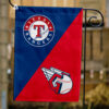 Rangers vs Guardians House Divided Flag, MLB House Divided Flag