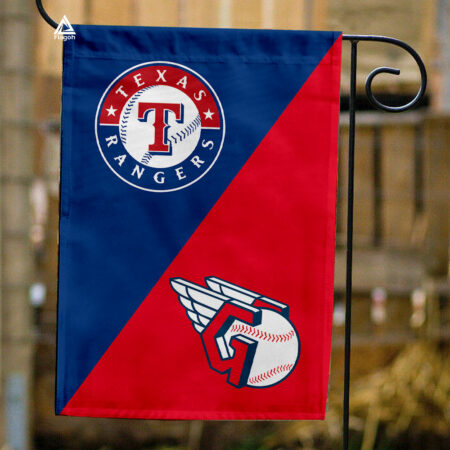 Rangers vs Guardians House Divided Flag, MLB House Divided Flag
