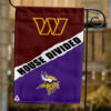 Commanders vs Vikings House Divided Flag, NFL House Divided Flag, NFL House Divided Flag