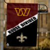 Commanders vs Saints House Divided Flag, NFL House Divided Flag, NFL House Divided Flag