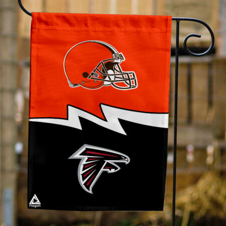 Browns vs Falcons House Divided Flag, NFL House Divided Flag