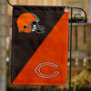 Browns vs Bears House Divided Flag, NFL House Divided Flag