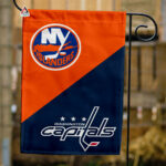 Islanders vs Capitals House Divided Flag, NHL House Divided Flag