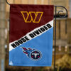 Commanders vs Titans House Divided Flag, NFL House Divided Flag, NFL House Divided Flag