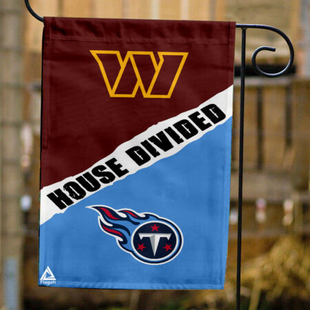 Commanders vs Titans House Divided Flag, NFL House Divided Flag