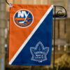 Islanders vs Maple Leafs House Divided Flag, NHL House Divided Flag
