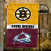Bruins vs Avalanche House Divided Flag, NHL House Divided Flag