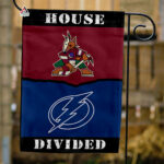 Coyotes vs Lightning House Divided Flag, NHL House Divided Flag