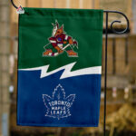 Coyotes vs Maple Leafs House Divided Flag, NHL House Divided Flag