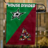 Stars vs Coyotes House Divided Flag, NHL House Divided Flag