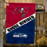 Buccaneers vs Seahawks House Divided Flag, NFL House Divided Flag