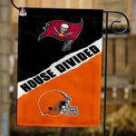 Buccaneers vs Browns House Divided Flag, NFL House Divided Flag