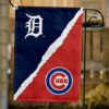 Tigers vs Cubs House Divided Flag, MLB House Divided Flag, MLB House Divided Flag