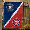 Astros vs Cubs House Divided Flag, MLB House Divided Flag, MLB House Divided Flag