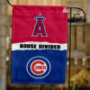 Angels vs Cubs House Divided Flag, MLB House Divided Flag, MLB House Divided Flag