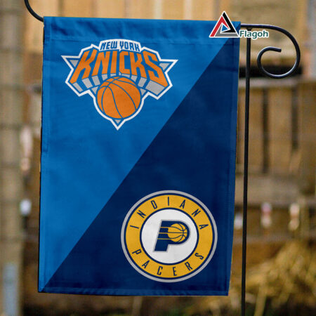 Knicks vs Pacers House Divided Flag, NBA House Divided Flag