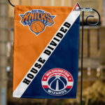 Knicks vs Wizards House Divided Flag, NBA House Divided Flag