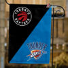 Raptors vs Thunder House Divided Flag, NBA House Divided Flag