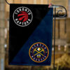 Raptors vs Nuggets House Divided Flag, NBA House Divided Flag