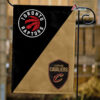 Raptors vs Cavaliers House Divided Flag, NBA House Divided Flag