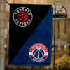Raptors vs Wizards House Divided Flag, NBA House Divided Flag