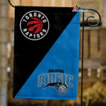 Raptors vs Magic House Divided Flag, NBA House Divided Flag