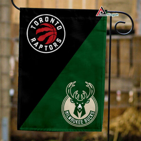 Raptors vs Bucks House Divided Flag, NBA House Divided Flag