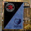 Raptors vs Grizzlies House Divided Flag, NBA House Divided Flag