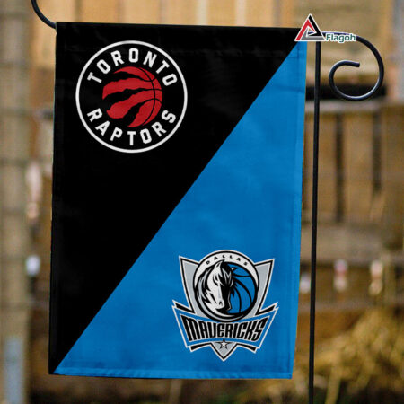 Raptors vs Mavericks House Divided Flag, NBA House Divided Flag