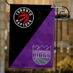 Raptors vs Kings House Divided Flag, NBA House Divided Flag